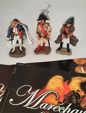Lot De 3 Soldats En Plomb  HACHETTE Maréchaux D'empire N° 3,2,1