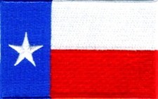 PATCH THERMOCOLLANT DRAPEAU TEXAS - 9 X 5.5 CM- NEUF -DECORATION USA /BIKER