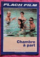 PLV PLASTIFIE PRESENTOIR VIDEO CLUB 34 X 24,5 " CHAMBRE A PART  " 1989