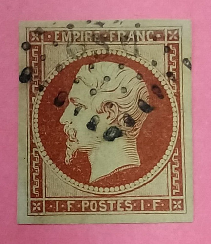 France franc carmin - 1, napoleon
