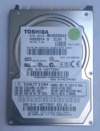 Disque dur hdd ide - 60, gb