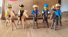 ancien - PLAYMOBIL - 5 Cowboys