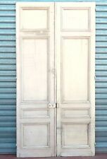 paire de portes de séparation double face à panneaux mouluré . XX siècle .