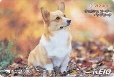Carte JAPON - ANIMAL - CHIEN - WELSH CORGI - DOG JAPAN Keio prepaid ticket card