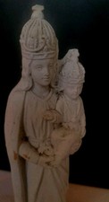 RARE ancienne  statue religieuse Sainte Vierge ND Folgoet Bretagne sculpture 
