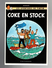 Carte postale TINTIN. COKE EN