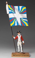 Porte-drapeau RÉGIMENT SUISSE DE BOCCARD  Guy RENAUD / toy soldier
