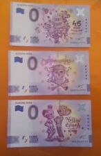 3 Billets 0 zero Euro souvenir