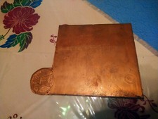 RARE PLAQUE CUIVRE gravée POUR IMPRIMER TEXACO années 20's 30's MADE IN FRANCE