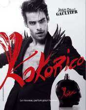 FASHION PUB AD PARFUM KOKORICO JEAN-PAUL GAULTIER JON KORTAJANERA 1 PAGE