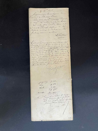 Vieux papier ancien acte civil - vieux,