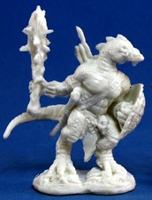 1 x HOMME LEZARD - BONES REAPER figurine miniature jdr rpg d&d lizardman 77155