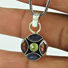 Pendentif Iolite En Argent