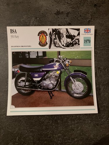 Carte fiche moto collection - carte,