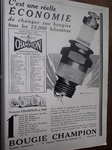 Bougie champion avignon par - +,