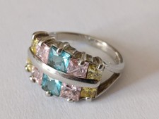 Bague Argent Massif & Pierre à Identifier Taille 53 - 6,1 g Bijoux