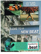 PUBLICITE ADVERTISING 2000    SWATCH  montres BEAT