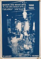 Affiche ATELIER YANKEL 1968-1980 Exposition Galerie Maison Beaux-Arts Paris