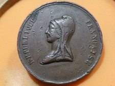 REVOLUTION de 1848 - MEDAILLE - FETE DU CHAMPS DE MARS - RARE ! 7,83gr !