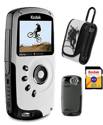 Kodak playsport zx3 blanc - kodak,