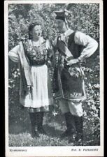 CRACOVIE (POLOGNE) TYPE POLONAIS - COUPLE en Costume en 1950