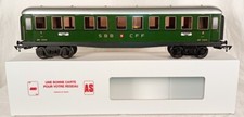 AS Voiture SBB‐CFF mixte verte et toit gris argent réf.302000 échelle O