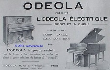 PUBLICITE ODEOLA PIANO A QUEUE