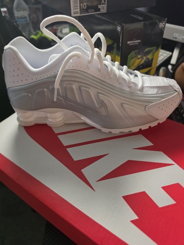 Nike shox white silver low - shox, white/silver