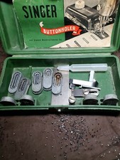 SEWING MACHINE SINGER BUTTON HOLER. ORIGINAL FIRST EDITION WITH TWO BOOKLETS. 