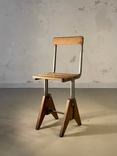 1960 chaise atelier industriel - chaise,