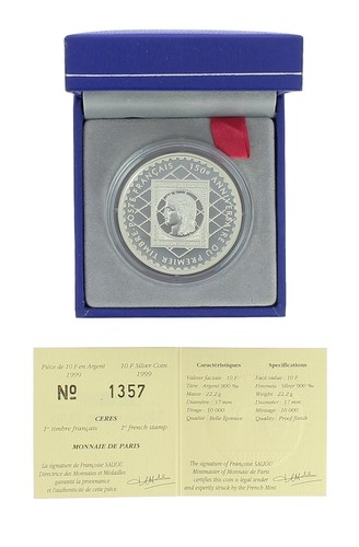 Monnaie paris francs - de, be