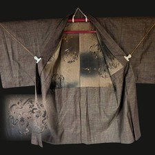 Veste marron kimono haori