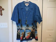HAWAIIAN 2XL Men's Hula Girl Shirt