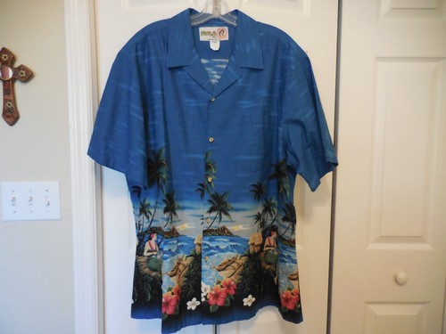 Hawaiian 2xl men hula girl - hawaiian,