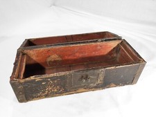 Ancien coffre à trésor asiatique polychrome en bois incurvé Chinese export XIX