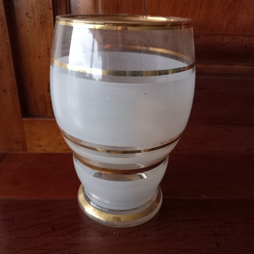 Vase verre effet granité