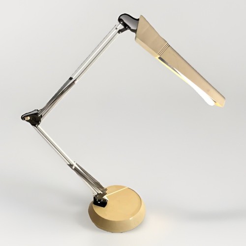 Lampe blanche atelier - lampe,