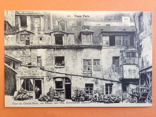 Cpa litho paris cour - cpa, du
