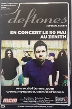 Flyer - PLV - DEFTONES -  concert du 30/05/2006 au Zenith de Paris
