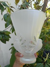 Grand Vase Colombes Cristal Vianne Dlg Lalilque Art Déco 