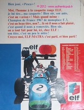 Publicite originale de 1968 ELF MATRA F3 PESCAROLO COURSES PALMARES FRENCH AD