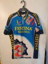 Maillot cyclisme vintage Festina Sibille Taille M Bel État 