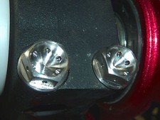 Suzuki GSXR1100 1993-1998 Wp Ww Titane Fourche Pincée Boulons à Bride Hex Croix