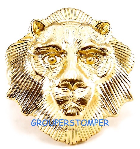 Lion visage bague - lion,