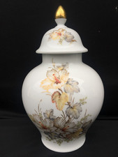 MAGNIFIQUE POT COUVERT À GINGEMBRE PORCELAINE ALLEMANDE AK KAISER MODÉLE ALICE