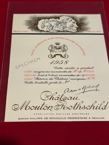 Etiquette vin mouton - vin,