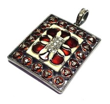 Rose Coupe Pendentif Diamant