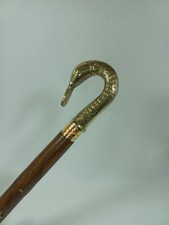 Ancienne canne de marche tête