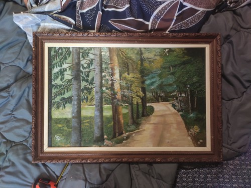 Tableau ancien huile - tableau,
