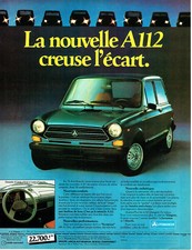 Publicité Advertising 038 1978   Lancia Autobianchi chardonnet  A 112